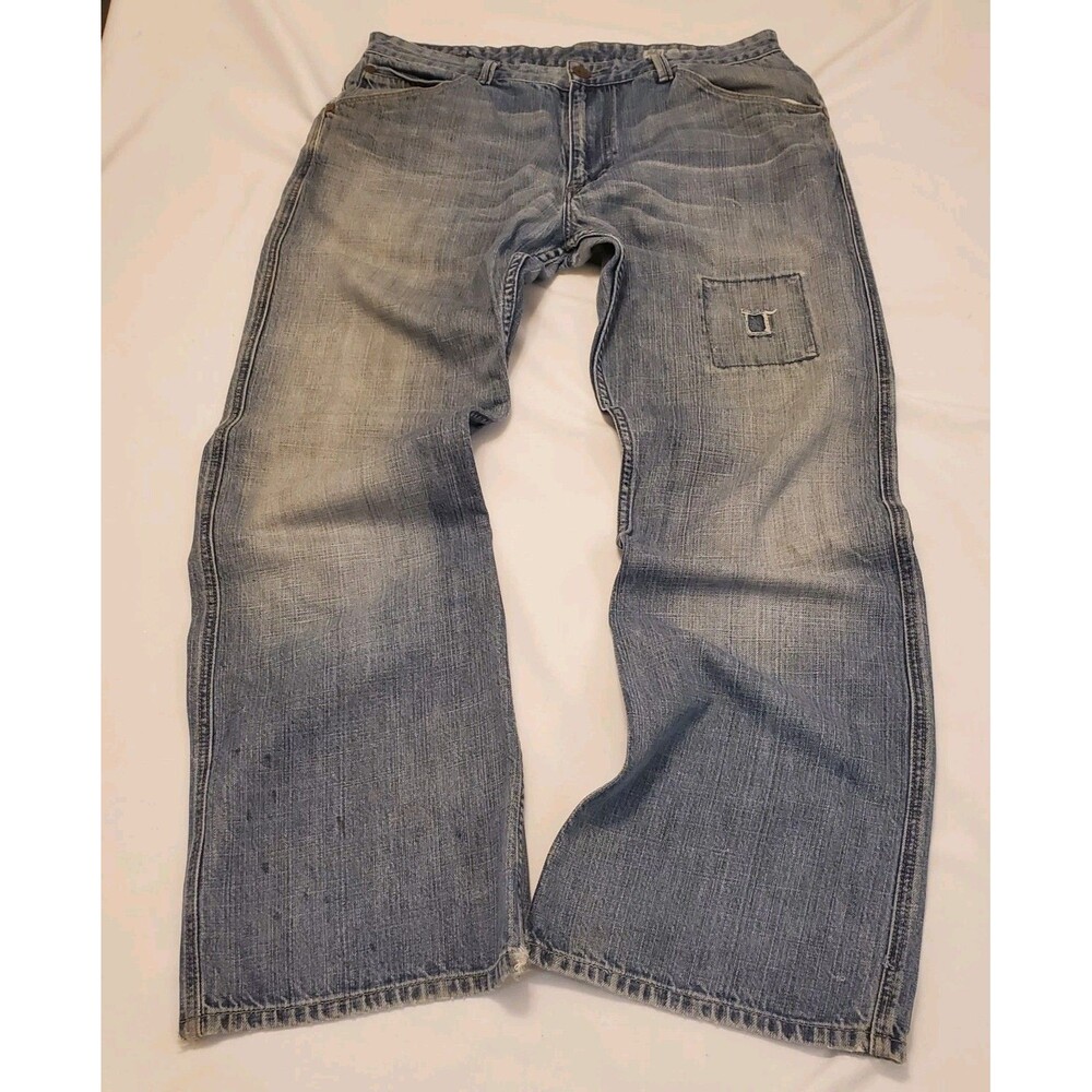 Vtg 90s Levi's Silver Tab Mens Jeans Boot Cut Distressed Denim 36x32